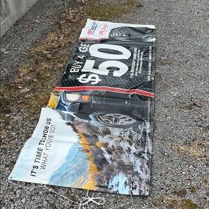 Pepboys BFGoodrich 3’x9.5’ Vinyl Tire Promotional Banner